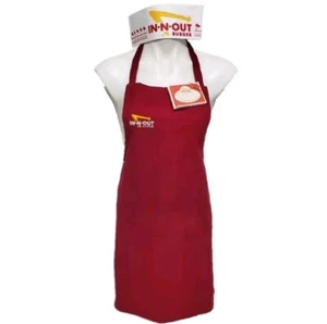 IN-N-OUT Burger Halloween Costume Kit Employee Apron Hat Name Tag Red Tray INO - Picture 1 of 6