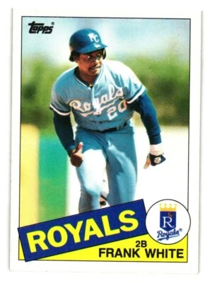 1985 Topps - #743 Frank White - Image 1 of 2