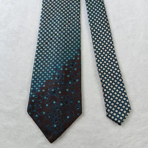 Indian Homme Mens Sparkle Tie Green Floral Design Glitter necktie Silk Blend - Imagen 1 de 10