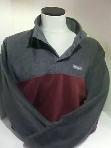 Columbia Mountain Side Fleece 1/2 Snap Fleece Pullover Maglione Uomo (XL) - Foto 1 di 6