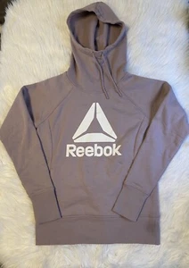 Reebok Hoodie Womens Size XS Purple Training Relaxed Long Sleeve Shirt - Picture 1 of 8