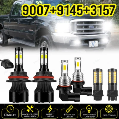 Faro LED + intermitente + luces antiniebla para Ford F250 F350 Super Duty 2001-2004 Foto 1 de 4