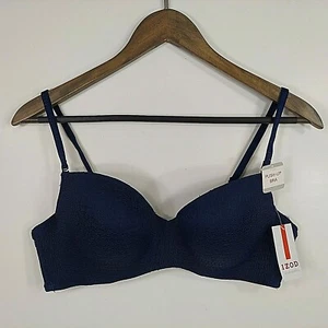 Izod Intimates Navy Push Up Bra Lace Overlay Convertible Strap 38C 500768BIZ NWT - Picture 1 of 11