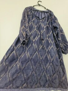 Ruby Yaya Size L Purple Gold Sequin Knee Length Beach Dress - Picture 1 of 13