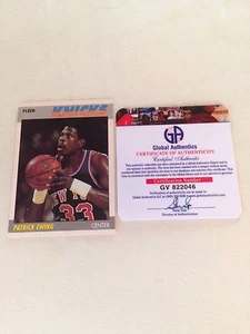 Patrick Ewing VINTAGE HANDSIGNIERT AUF KARTE FULL SIGNATURE 1987 Fleer GA COA RARE - Bild 1 von 7