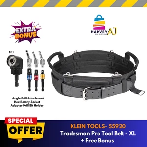 Klein Tools 55920 Tradesman Pro Tool Belt XL Modular Tool Belt - XL | 40"-44" - Picture 1 of 6