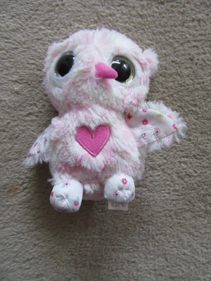 Peepo's Pink & White Owl 6in Soft Plush Toy  (3006) - Image 1 of 3