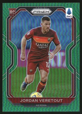 2020-21 Panini Prizm Serie A Green #22 Jordan Veretout /5 - Image 1 of 2