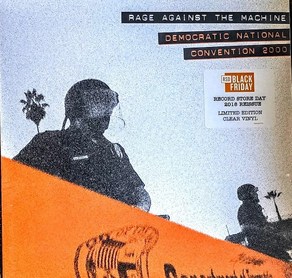 RAGE AGAINST THE MACHINE - DEMOCRATIC NATIONAL CONVENTION 2000 - CLEAR VINYL LP - Image 1 of 2