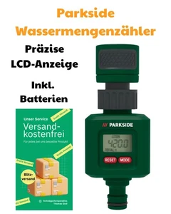 Parkside Wassermengenzähler f. Gartenschlauch Wasseruhr Wasserzähler Bewässerung - Bild 1 von 2