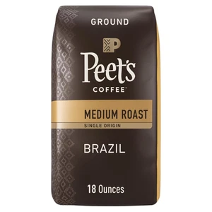 , Medium Roast Gemahlener Kaffee - Single Origin Brasilien 18 Unzen Beutel - Bild 1 von 12
