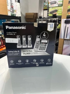 Panasonic KX-TG994 SK 4HS DECT 6.0 Bluetooth 4-Handset Phone Bundle - READ - Picture 1 of 4