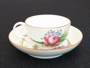 1774-1815 Antique Marcolini Meissen Porcelain Cup Saucer - Picture 1 of 9