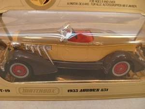 1979 MATCHBOX MODELS OF YESTERYEAR 1:42 SCALE Y-19 1935 AUBURN 851 TAN/BROWN NEW - Picture 1 of 3