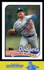 1989 Topps Fernando Valenzuela    #150 Los Angeles Dodgers