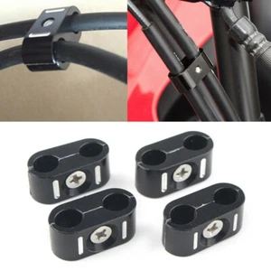 4pcs Kabelklemme Rahmenklemme Kupplungszug Klemme Für Harley Sportster Softail w - Picture 1 of 10