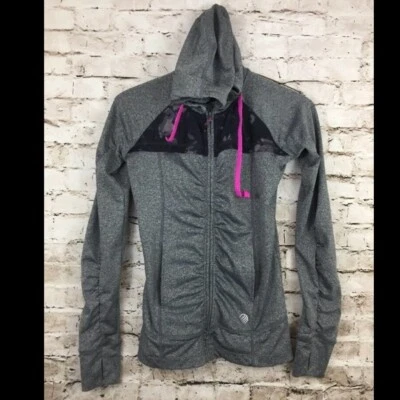 MPG Sport Gray Hooded Zipped Jacket Gray   XS Extra Small  - Image 1 of 4