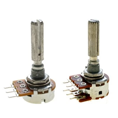 ✅Poti Potentiometer Alpha 6mm Stereo | Mono | lin| log | 1k Ohm - 1M Ohm wählbar - Bild 1 von 4