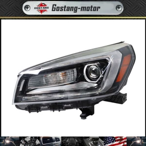 Projector Headlight Headlamp Black Halogen Driver Side For GMC Acadia 2013-2016 - Picture 1 of 12