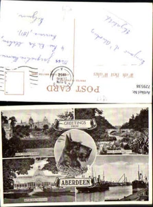 729538 Mehrbild AK Aberdeen Union Terrace Gardens The Harbour Hund Great Britain - Picture 1 of 1