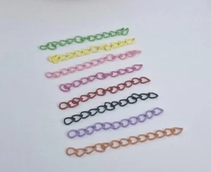 Lot de 10 chaînettes de rallonges, création de bijoux, 5 cm, Multicolore (B218) - Picture 1 of 1