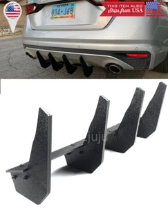 Rear Bumper Diffuser Valence Blade Shark Fin Extension For 19-up Nissan Altima - Foto 1 di 4