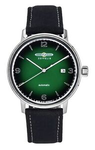 Zeppelin LZ 129 Hindenburg Green And Black Eco Ceramic Dial 50M Mens Watch