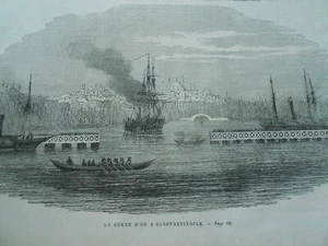 Radierung 1863 - Das Goldene Horn in Konstantinopel - Bild 1 von 1