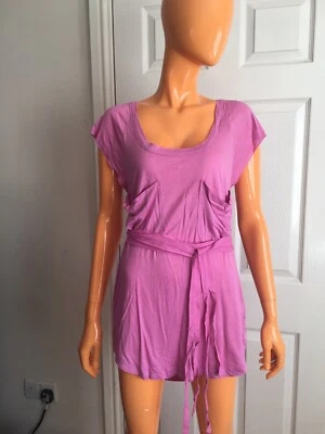 Twenty8twelve Wassily Muñeca Rosa Viscosa Cachemira Cinturón Top PVP £70 M UK10 NUEVO CON ETIQUETAS Foto 1 de 4