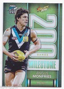 2016 Select Footy Stars Milestone (MG62) Angus MONFRIES Port Adelaide - Picture 1 of 1