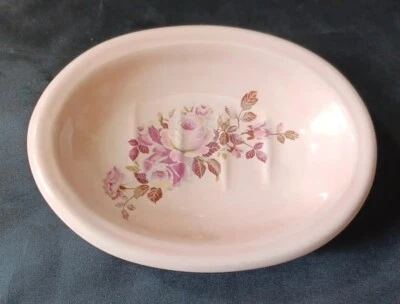 JABONERA VINTAGE PLATO BARATIJA MELOCOTÓN ROSA ROSA FLOR CASA ROMÁNTICA Foto 1 de 4