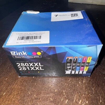 PGI-280 CLI-281 Black Color XXL Ink Cartridge for Canon TS6120 TS6220 TS8120 lot - Image 1 of 4