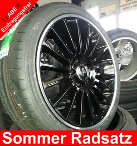 19" ABE KESKIN KT15 Black Polish ET45 225/35 Reifen für Audi A3 S3 Typ 8V - Bild 1 von 8