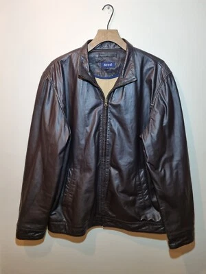 Reed Brown Leather Jacket Mens Size Medium RRP £495 - Image 1 of 4
