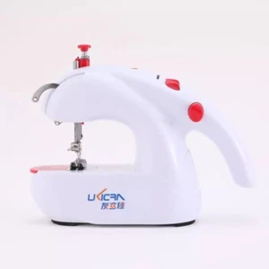Mini Sewing Machine Handheld Tabletop Dual Purpose Home Sewing Machine - Picture 1 of 14