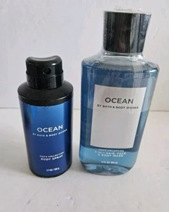 Bath & Body Works Ocean paquete de 2 piezas - 3 en 1 lavado para cabello, cara y cuerpo y spray corporal - Imagen 1 de 3