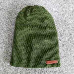 Handmade Beanie Mütze Erwachsene One Size Olivgrün Strick Warm Bequem Outdoor Neu - Bild 1 von 6