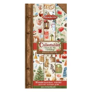 Stamperia COLLECTABLES - HOME FOR THE HOLIDAY - 6" X 12" Double Sided 10 Sheets - Picture 1 of 12