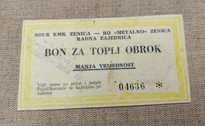 Zenica Bosnien Jugoslawien Lokalschein, Bons, Coupon, Kriegszeit 90er Jahre! - Bild 1 von 2