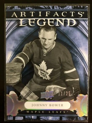 2009/10 UPPER DECK ARTIFACTS LEGEND SILVER JOHNNY BOWER 11/25 - Image 1 of 2