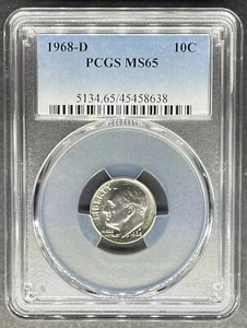 1968-D Roosevelt Dime PCGS MS-65, Buy 3 Items, Get $5 Off!! - Picture 1 of 2