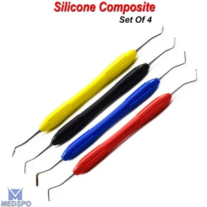 Kit Riempimento Amalgama Composito Dentale Manico Silicone Set Strumenti Restauro - Foto 1 di 5