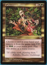 Cadaverous Bloom Mirage NM Black Green Rare MAGIC MTG CARD (ID# 249310) ABUGames