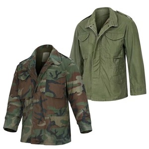 Chaqueta M65 Original EE. UU. De Colección Ejército Excedente Camuflaje Abrigo de Campo Camuflaje Oliva - Imagen 1 de 22