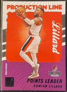 Damian Lillard 2021-22 Donruss Production Line Points Leader #6 PRESS PROOF - Picture 1 of 2
