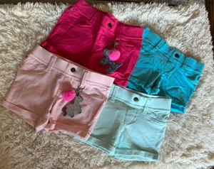 Lot of 4 VIGOSS The Chelsea Shorts Size 7 Comfy Knit - Pink (2), Blue, Green - Picture 1 of 11