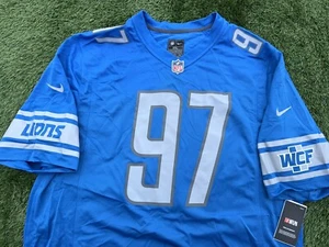 New 3XL Men’s Nike Aidan Hutchinson #97 Detroit Lions 🦁 Blue Home NFL Jersey - Picture 1 of 20
