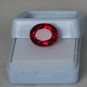 PIEDRA PRECIOSA RUBÍ SUELTA REAL 9,95 QUILATES CORTE OVALADO NATURAL CLÁSICO RUBÍ ROSA ROJO AAA+COLOR - Imagen 1 de 5