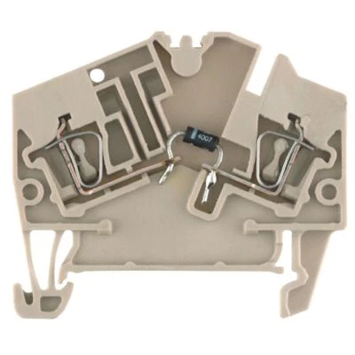 2pcs WEIDMULLER ZDU 2.5-2/D- 1779000000 Feed-through Terminal Dark Beige New ✦KD - Image 1 of 4