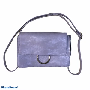 Ladies Purse Handbag Womens Wallet Metallic Grey Sling Birthday Gift Christmas - Picture 1 of 10